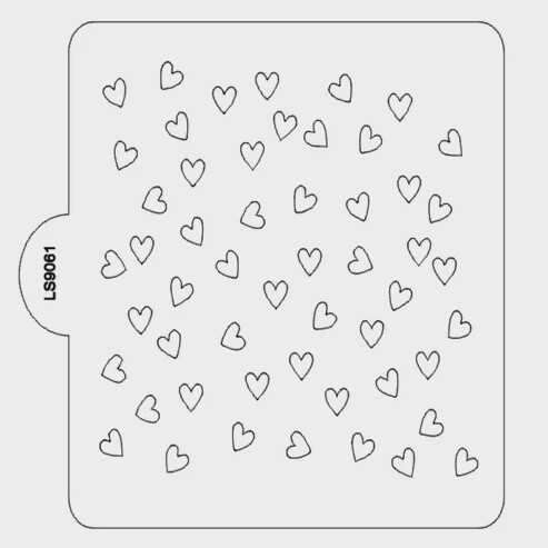 Heart Pattern Stencil