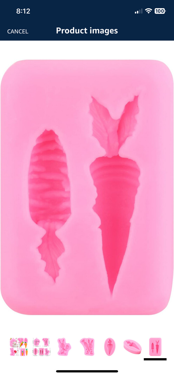 Carrot Silicone Molds
