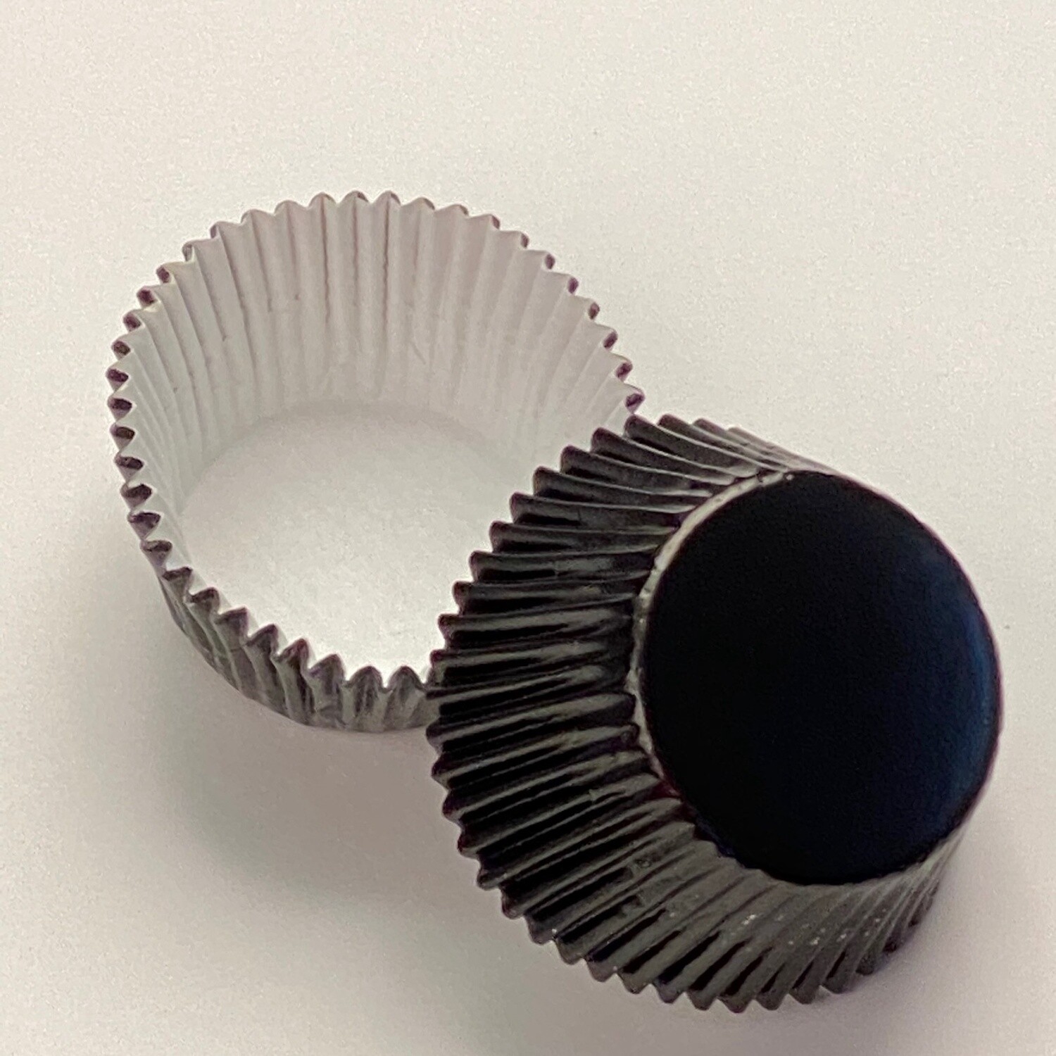 1.25" Black Foil Mini Cups/40