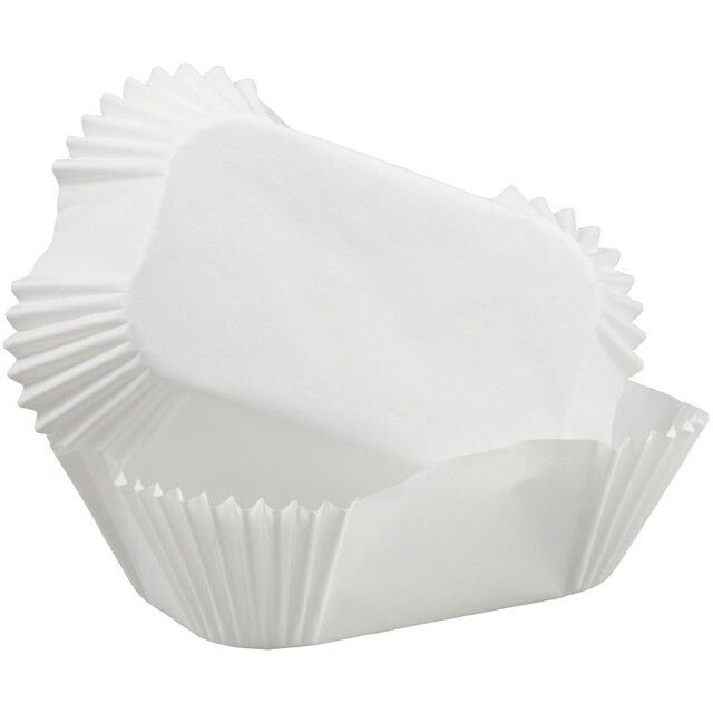 White Mini Loaf Liners/50