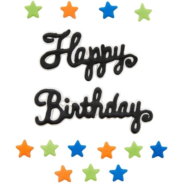Happy Birthday Script Icing Dec