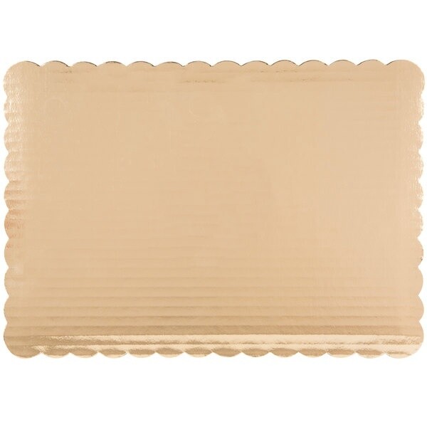 1/4 Sheet Gold Scallop Board