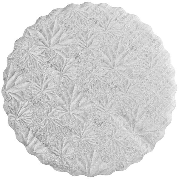 10&quot; Silver Scallop Board -Round
