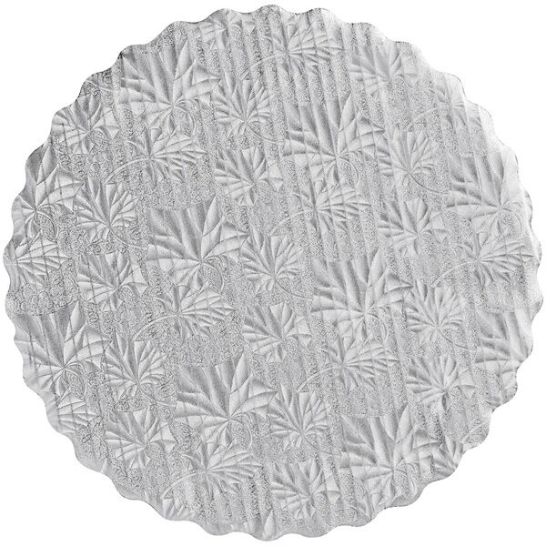 14&quot; Rnd Silver Scallop Board