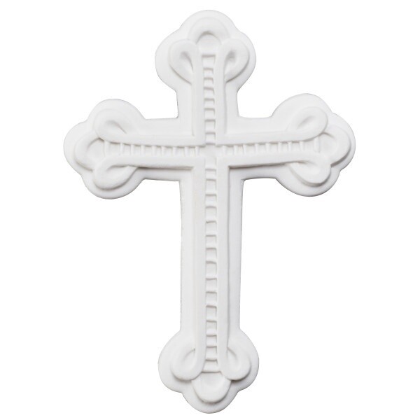 Elegant White Gumpaste Cross
