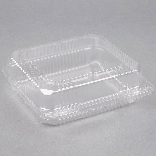 8" Clear Hinged Container