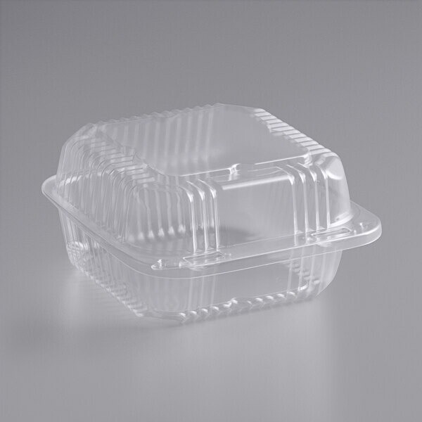 6" Clear Hinged Container