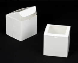 6x6x6 White Window Box