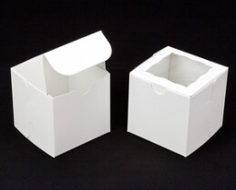 4x4x4 White Window 1CC Box
