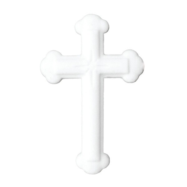 Ornate White Cross Sugar