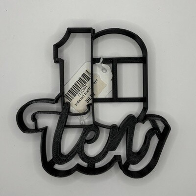 #10 w/Word Detailed Cutter