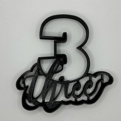 #3 with Word Detailed Cutter