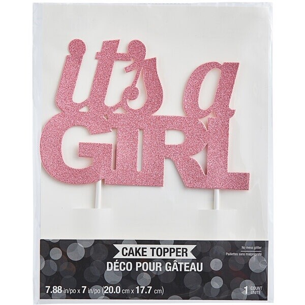It's a Girl Cake Topper