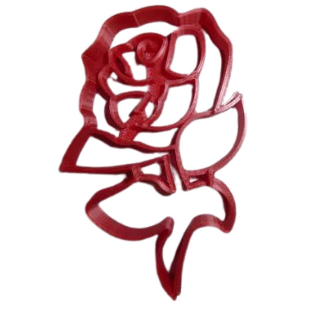 Rose w/Stem Cutter Plastic