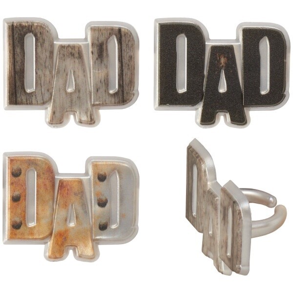 Metallic "DAD" Rings/12