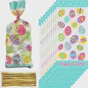 Happy Easter Egg Cello Bags/10