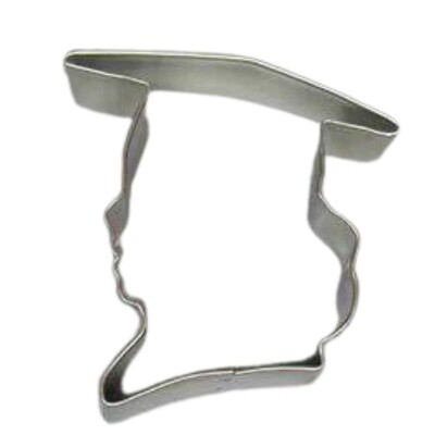 Grad Girl Head 3.75" Cutter