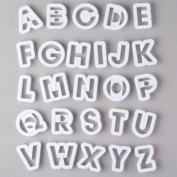1.5&quot; Alphabet Plastic Cutter Set