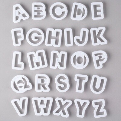 1.5&quot; Alphabet Plastic Cutter Set