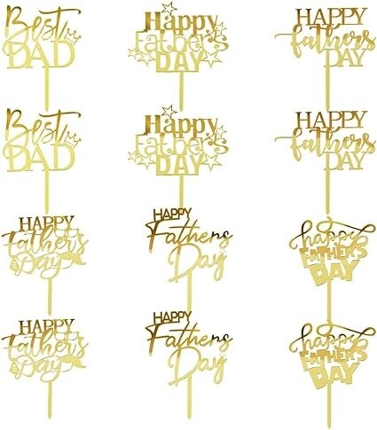 Father's Day Acrylic Cake Topper
