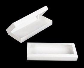 12" White Candy Window Box