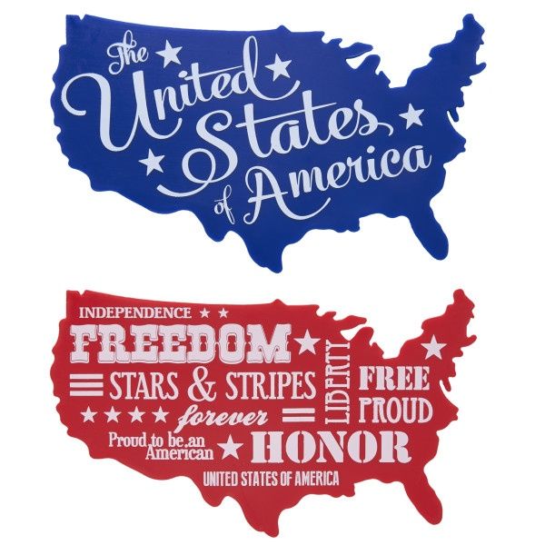 USA Shape Plaque
