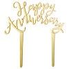 Gold Anniversary Cake Topper