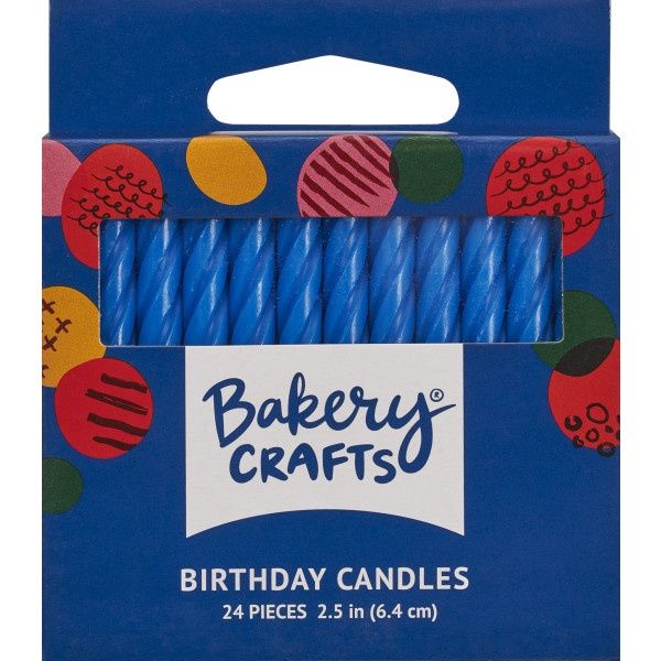Blue Spiral Candles