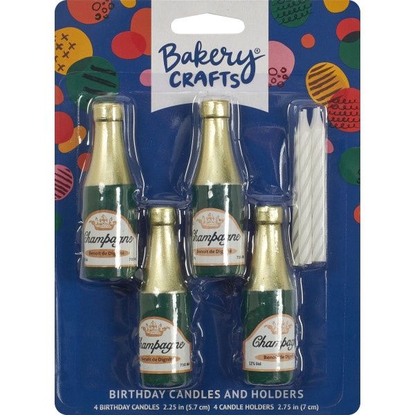 Champagne Bottle Candle/Holder