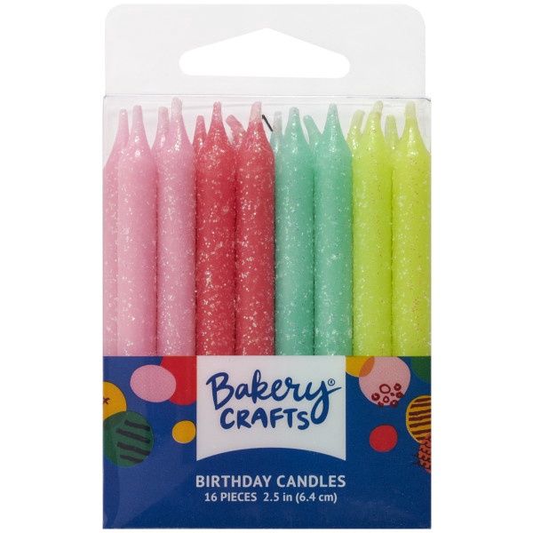 Fiesta Spirit Glitter Candles