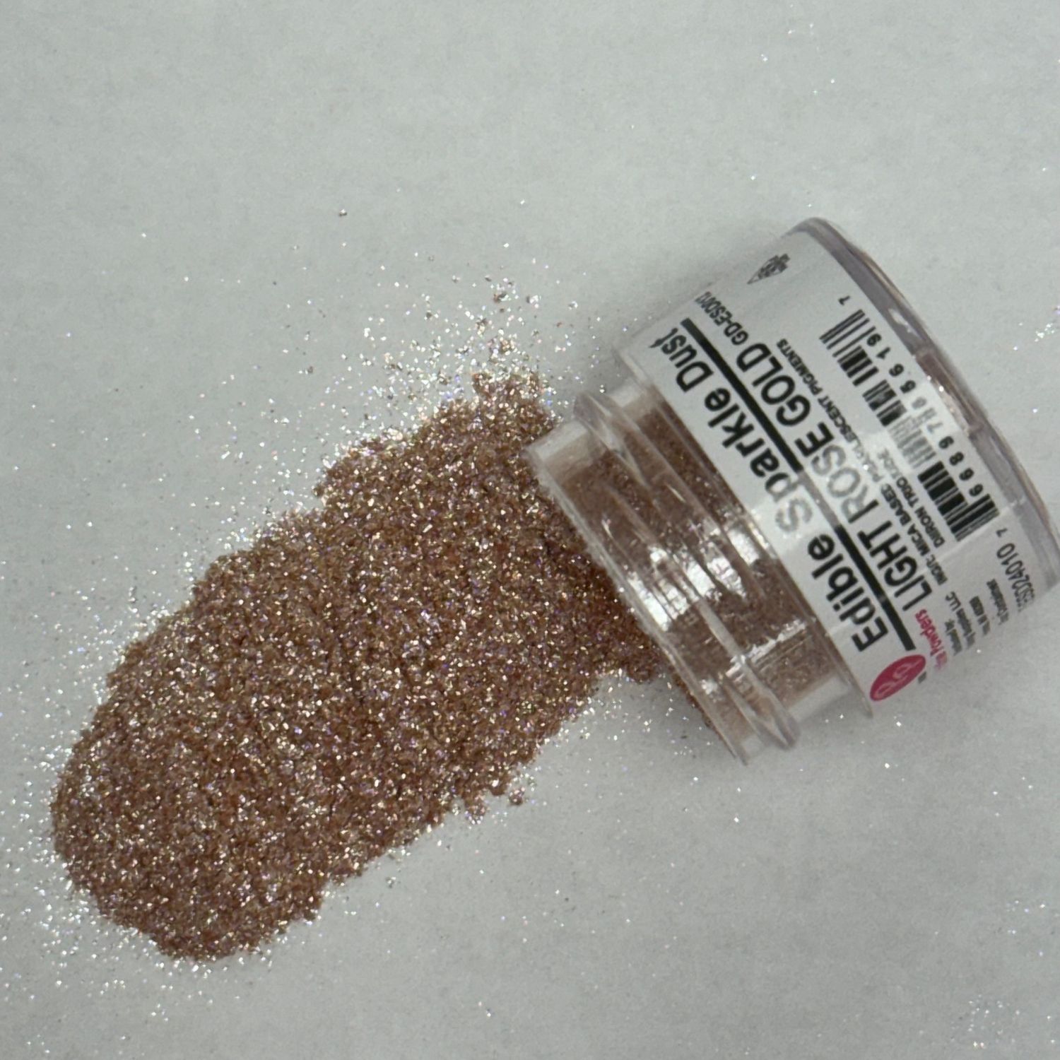 Lt. Rose Gold Edible Sparkle Dust