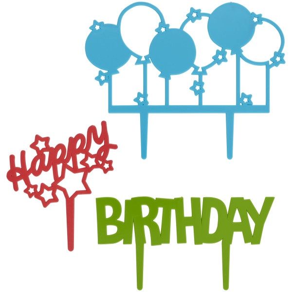 Happy Birthday Topper Set/3