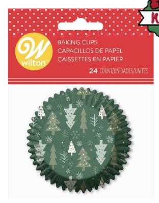 Green Trees Std Baking Cups/24