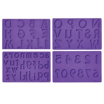 Alphabet &amp; Numbers Silicone Mold Set