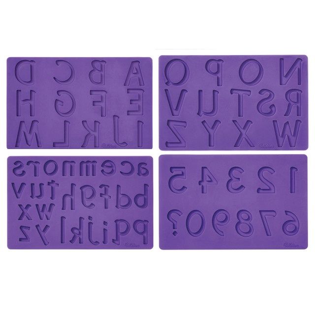 Alphabet &amp; Numbers Silicone Mold Set
