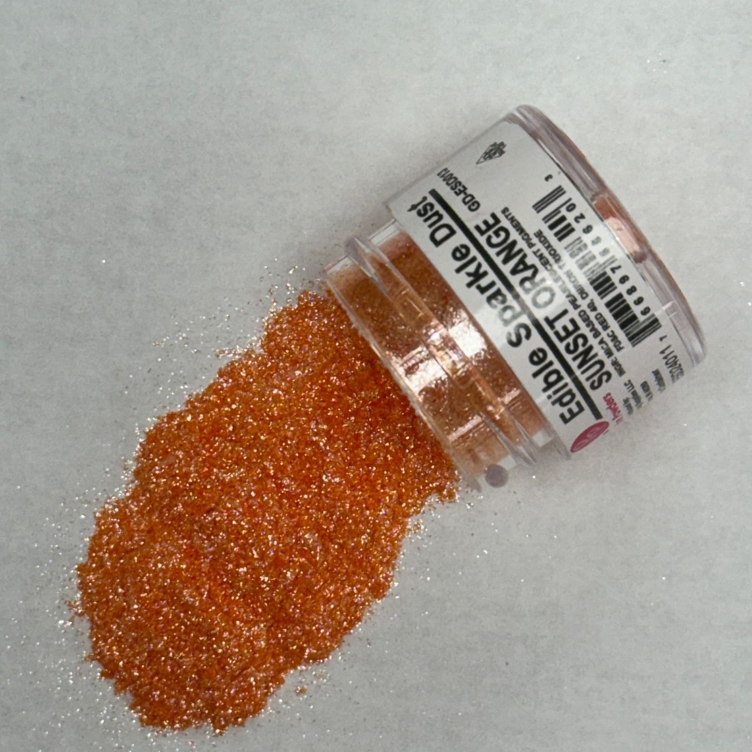 Sunset Orange Edible Sparkle Dust