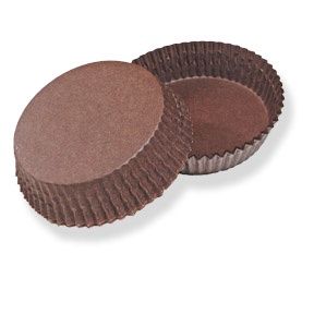 3"x3/4" Brown Tart Cups/500