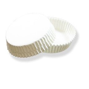 3"x3/4" White Tart Cups/500