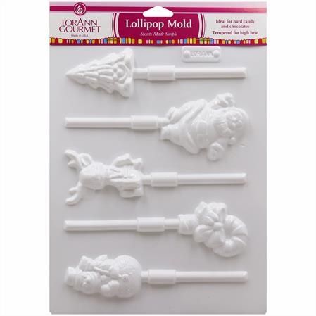 Christmas Asst Hard Candy Sucker Mold