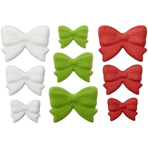 Holiday Bow Sugars Asst/3