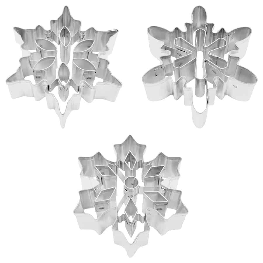 3Pc. Snowflake Cutout Set