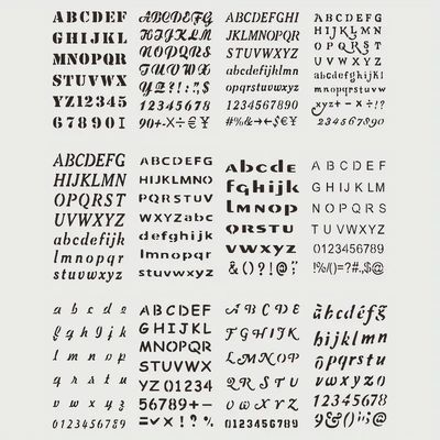 Alphabet Stencils