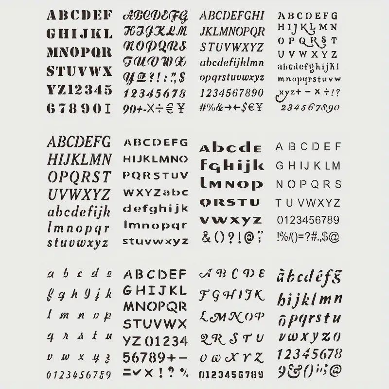 Alphabet Stencils