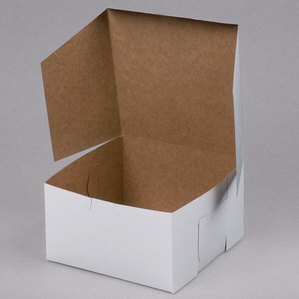 7x7x4 White Cake Box