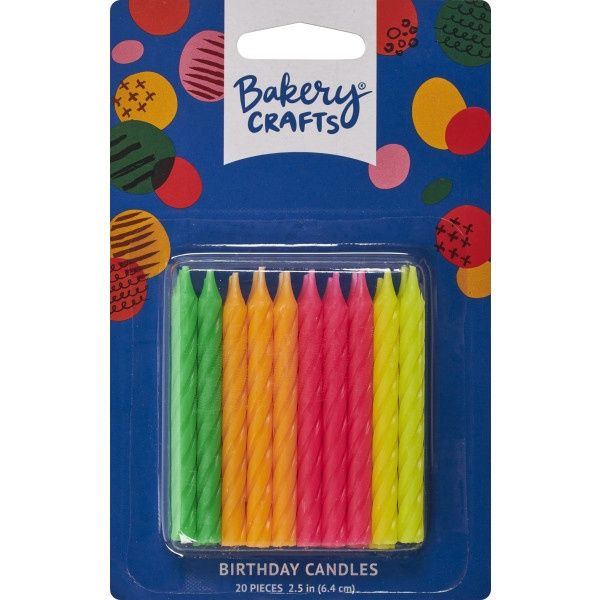 Neon Spiral Candles/20