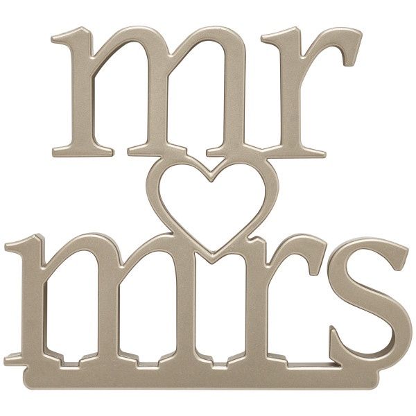 Mr &amp; Mrs Monogram 4"