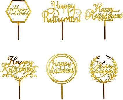 Happy Retirement Cake Topper