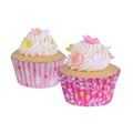 Pink Floral Foil-Lined Mini Baking Cups/60