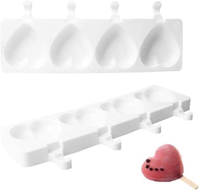 3.25" Heart Ice Cream Bar Mold/4