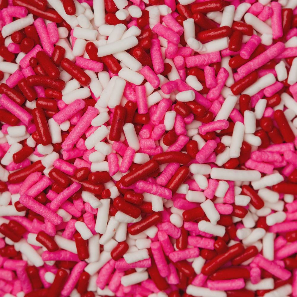 Red White Pink 3oz Jimmies